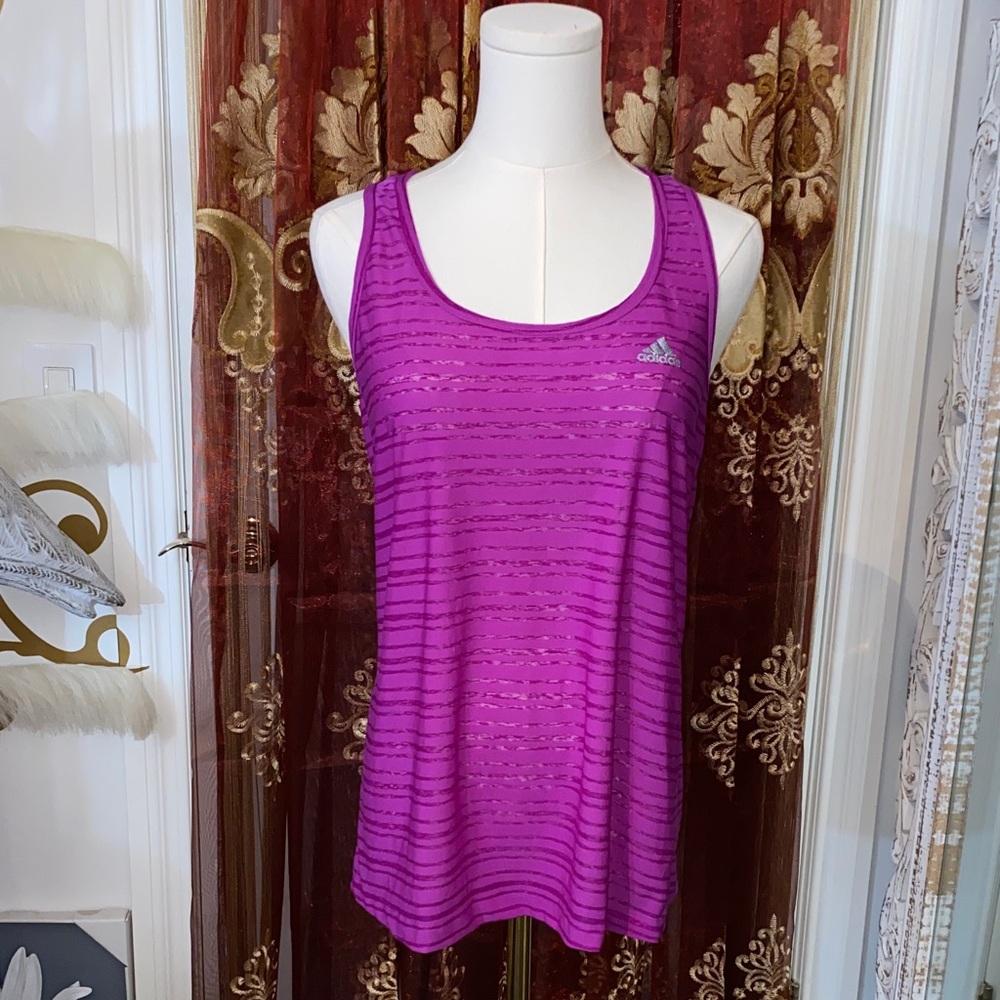 Adidas Women's Purple Tank Top Size S